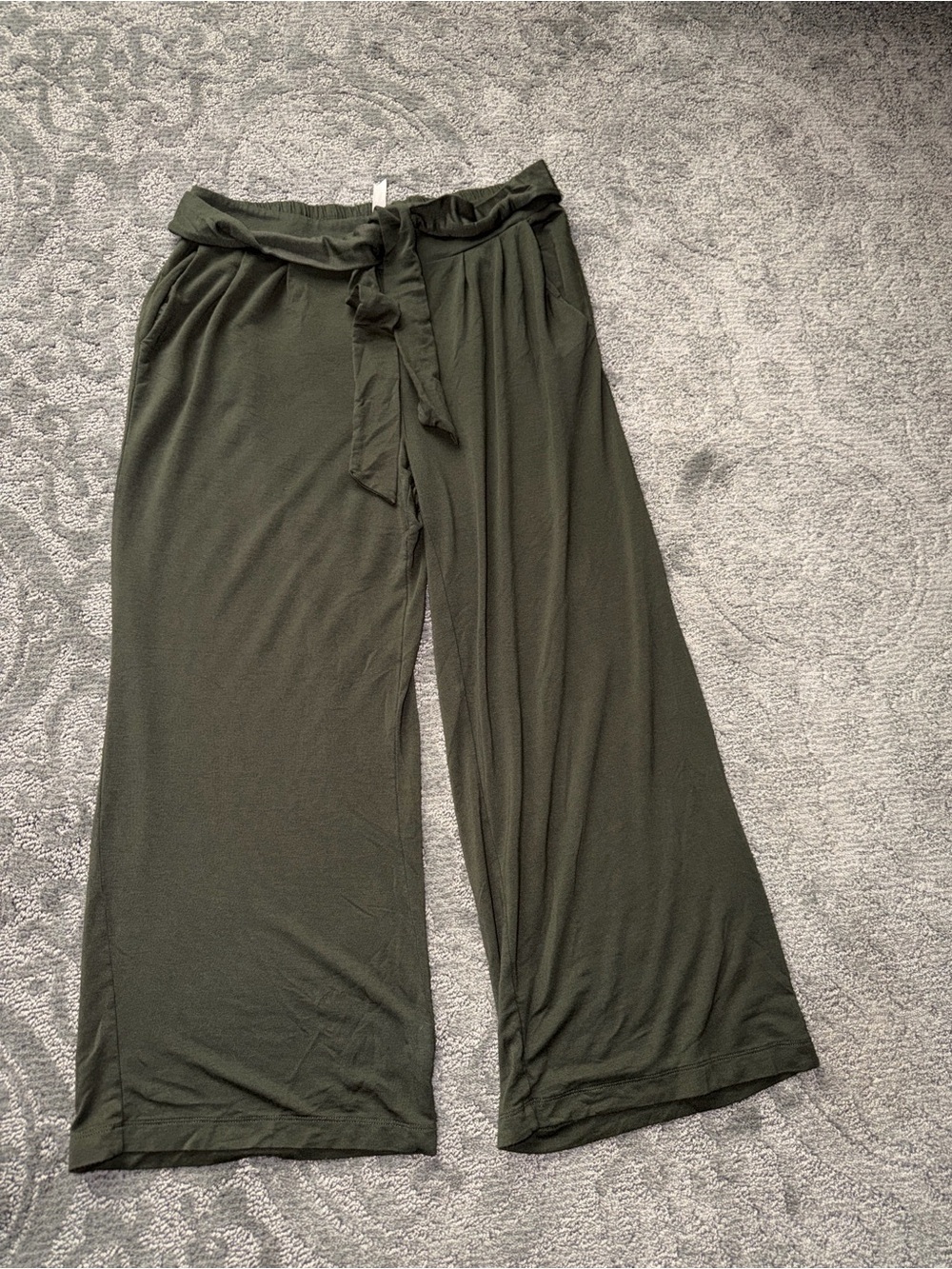 Matilda Jane Olive Green Wide-Leg Tie Waist Pants